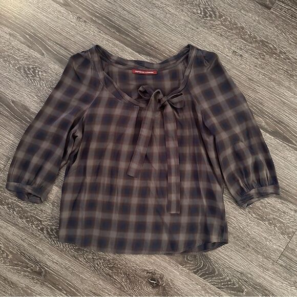 Comptoir Des Cotonniers Plaid Blouse - Picture 1 of 10